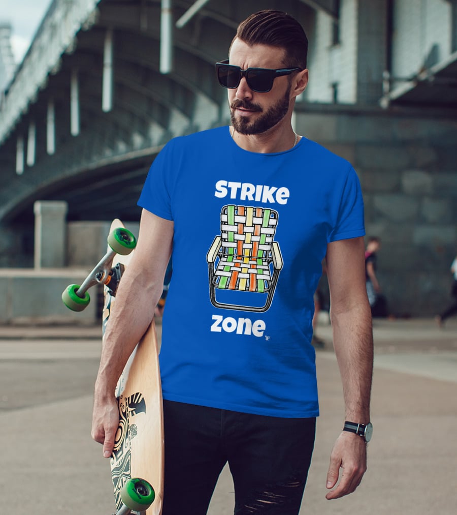 STRIKE ZONE Woven Colorful Chair T-Shirt