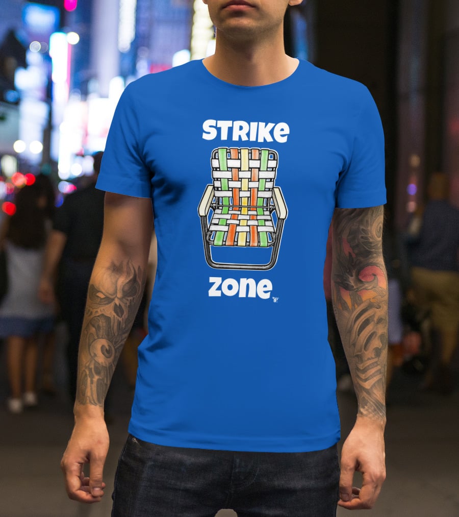 STRIKE ZONE Woven Colorful Chair T-Shirt