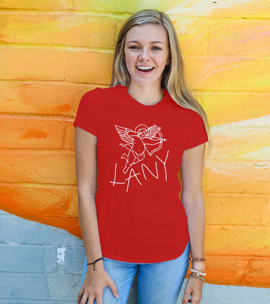 Lany Cherub Cupid Bow Red Long Sleeve T-Shirt