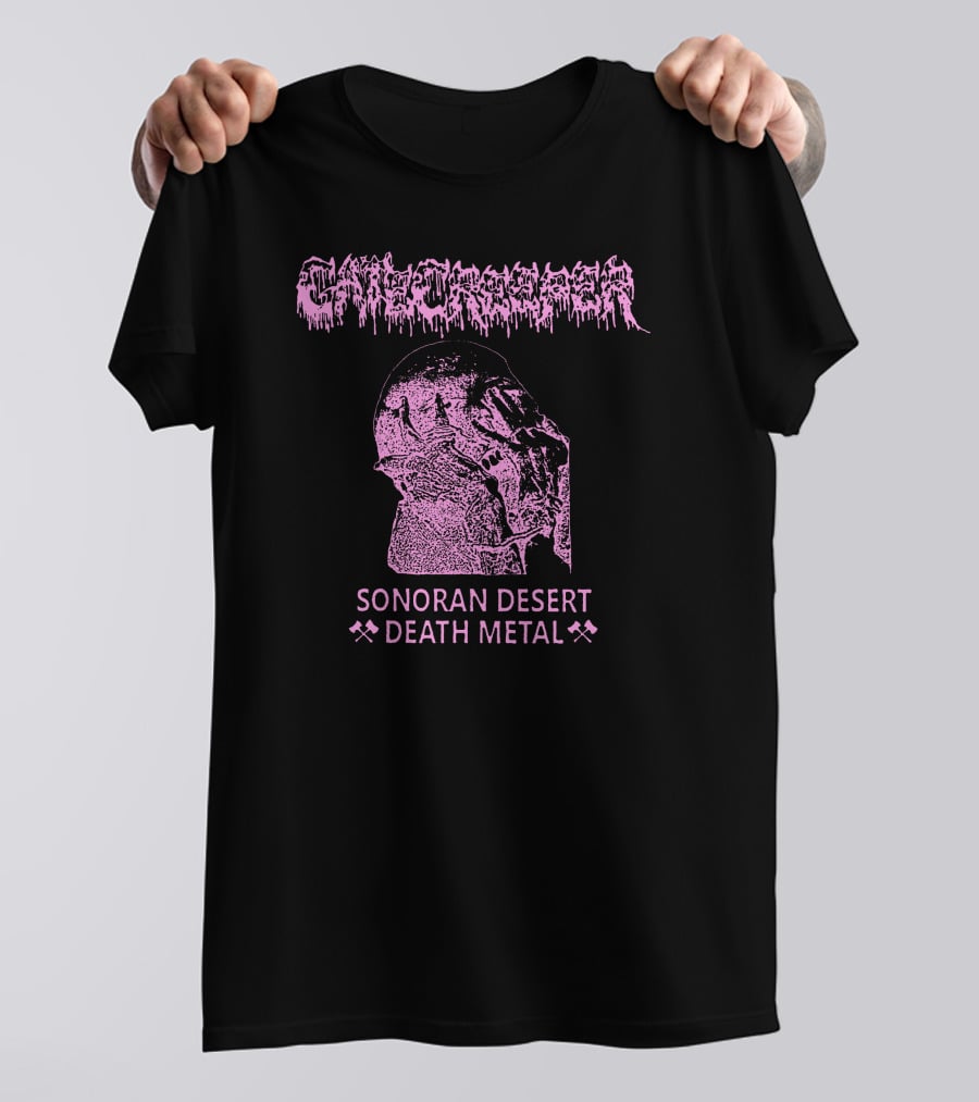 Gatecreeper Skull Sonoran Desert Death Metal T-Shirt