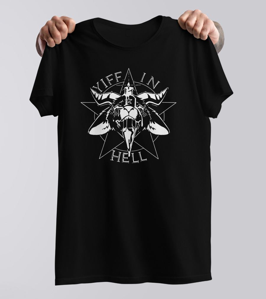 Yiff In Hell Pentagram Goat T-Shirt