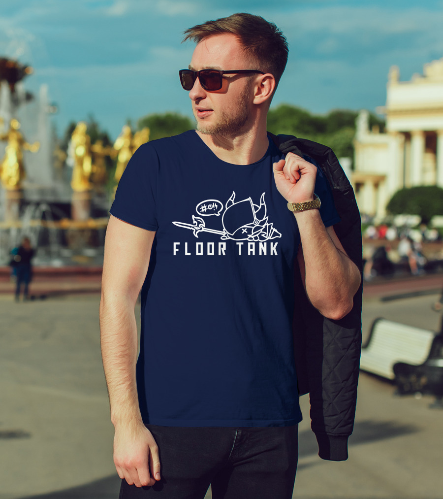 Floor Tank Hashtag Oof Viking Helmet And Spear T-Shirt