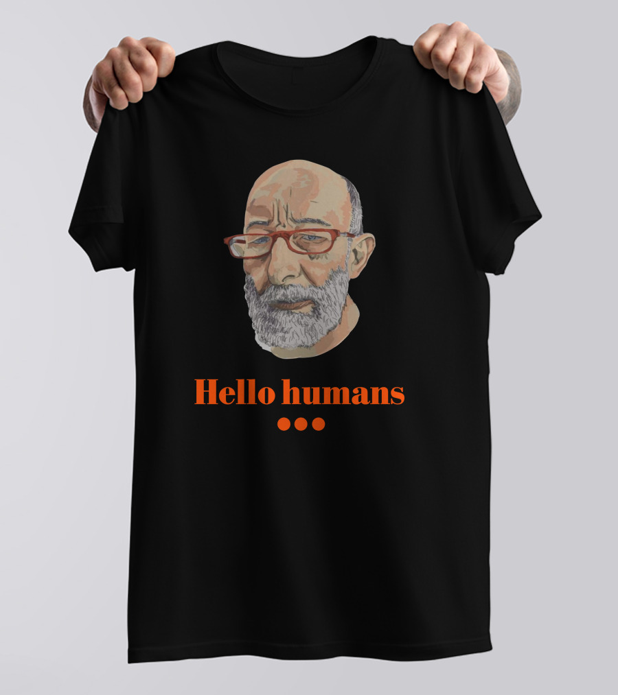 Hello Humans With Bearded Man T-Shirt