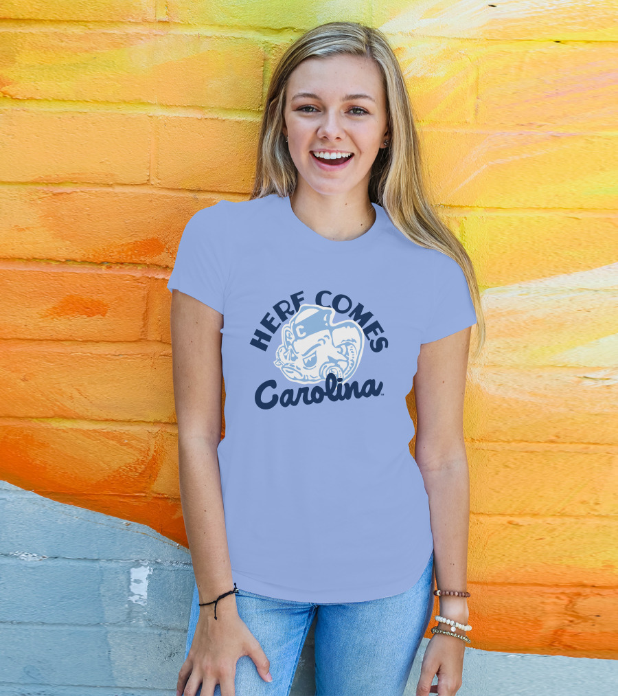 Here Comes Carolina Barstool Bench Mob T-Shirt