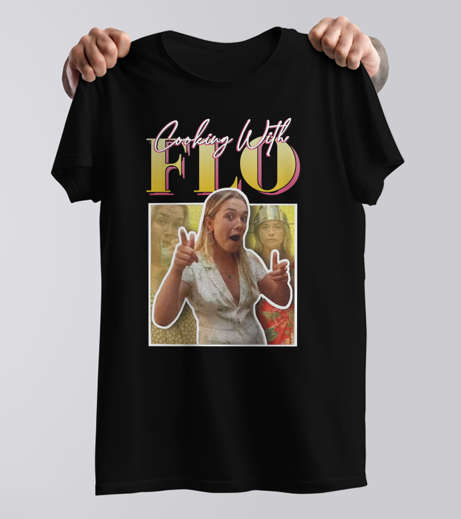 Florence Pugh Brasil Cooking With Flo Playful Photoshoot Collage T-Shirt