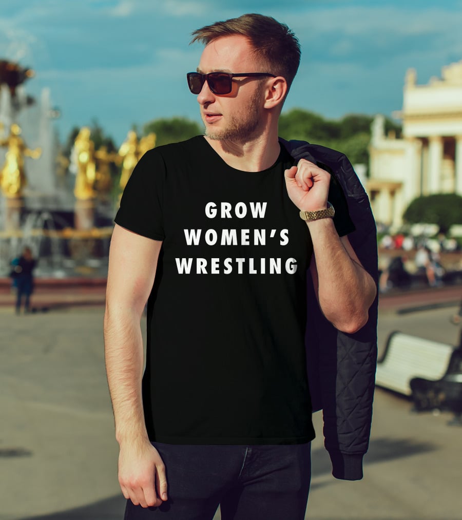 Grow Women's Wrestling Bridge The D1vide Division T-Shirt