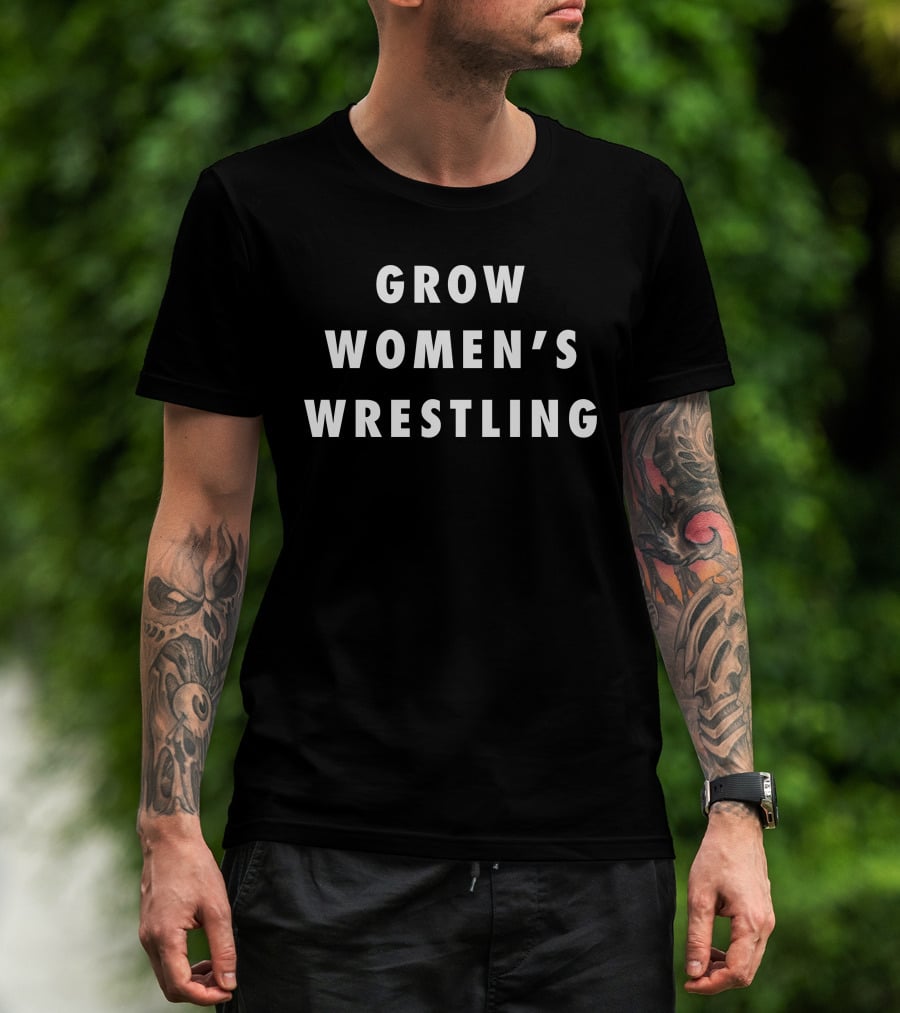 Grow Women's Wrestling Bridge The D1vide Division T-Shirt