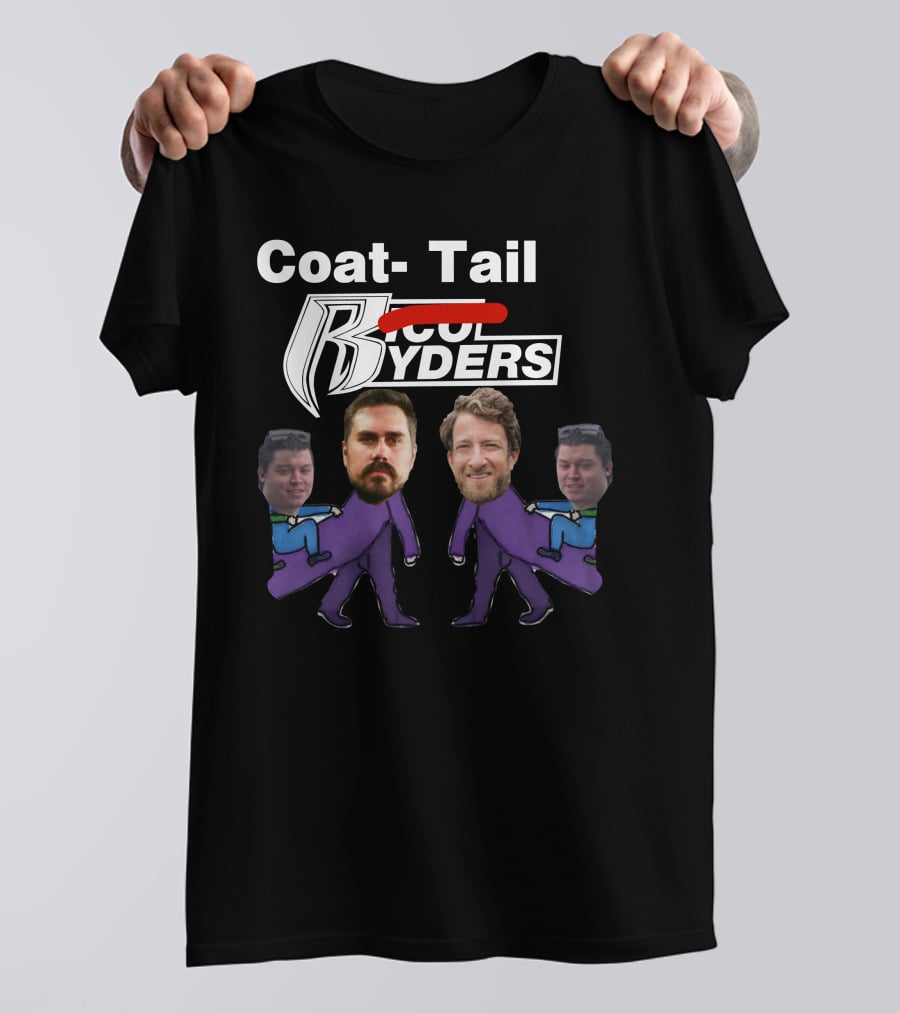 Dave Portnoy Coat-Tail Ryders Cartoon Characters With Faces T-Shirt
