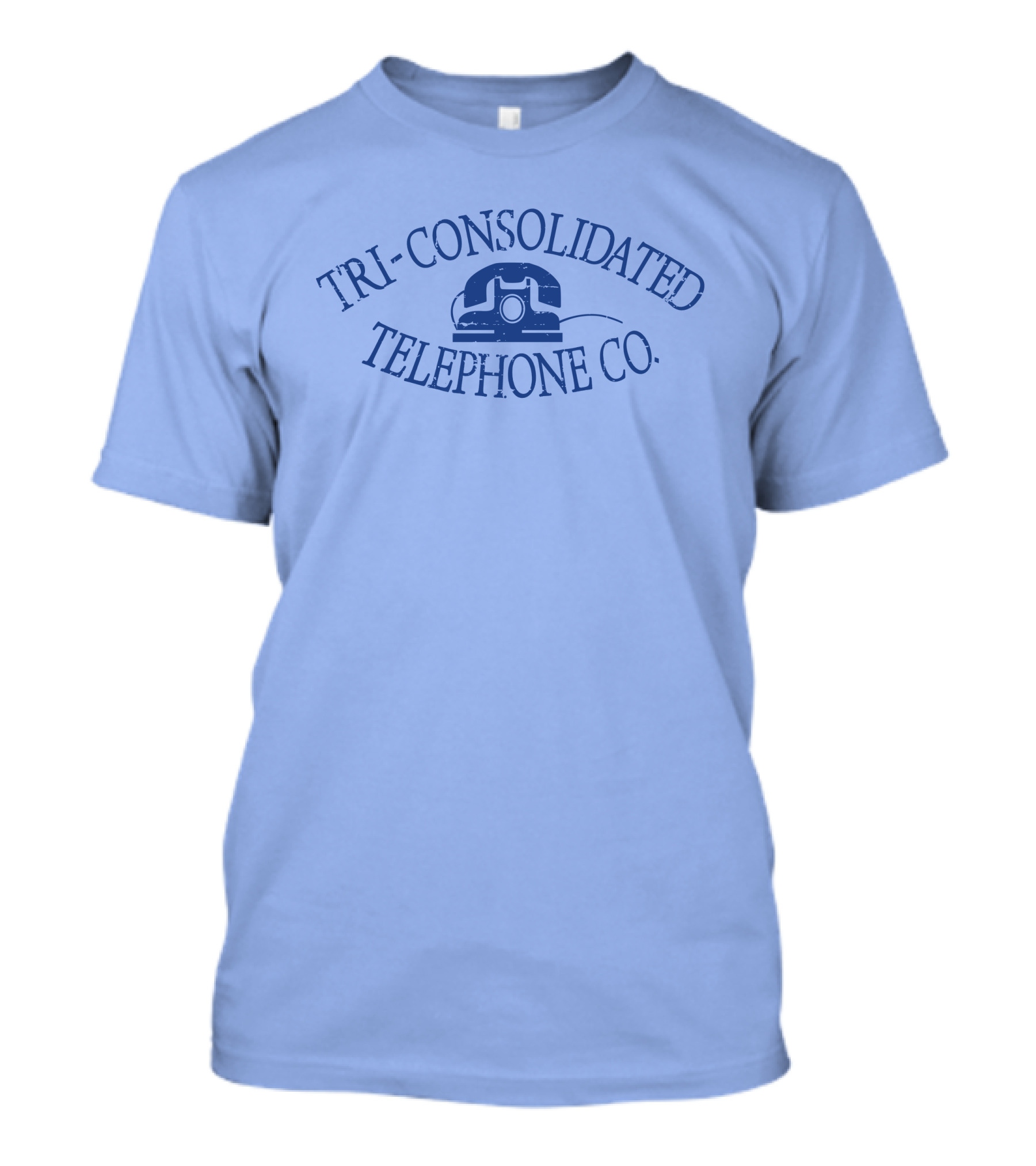 TRI-CONSOLIDATED TELEPHONE CO VINTAGE LOGO WITH RETRO TELEPHONE IMAGE T-Shirt