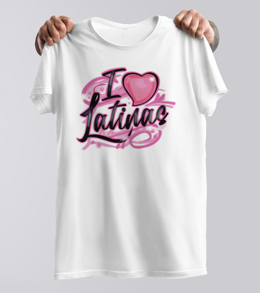 Imdope Shop I Love Latinas Glaive Heart T-Shirt
