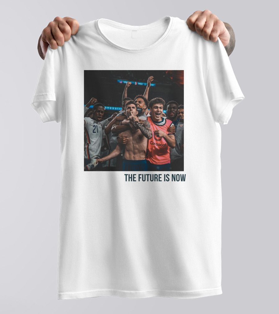 The Future Is Now USA Soccer CONCACAF Celebratory Moment T-Shirt
