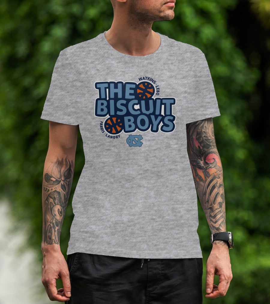 The Biscuit Boys Watkins Lebo Farris Landry UNC Basketball T-Shirt