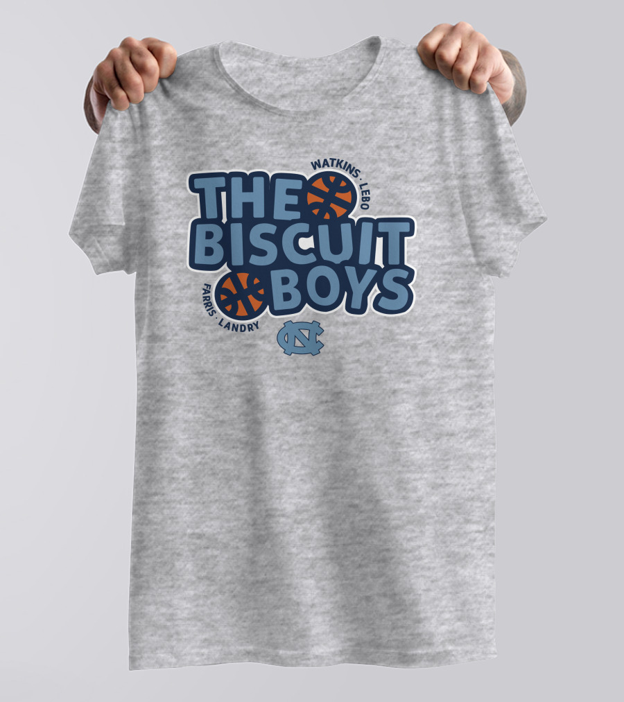 The Biscuit Boys Watkins Lebo Farris Landry UNC Basketball T-Shirt