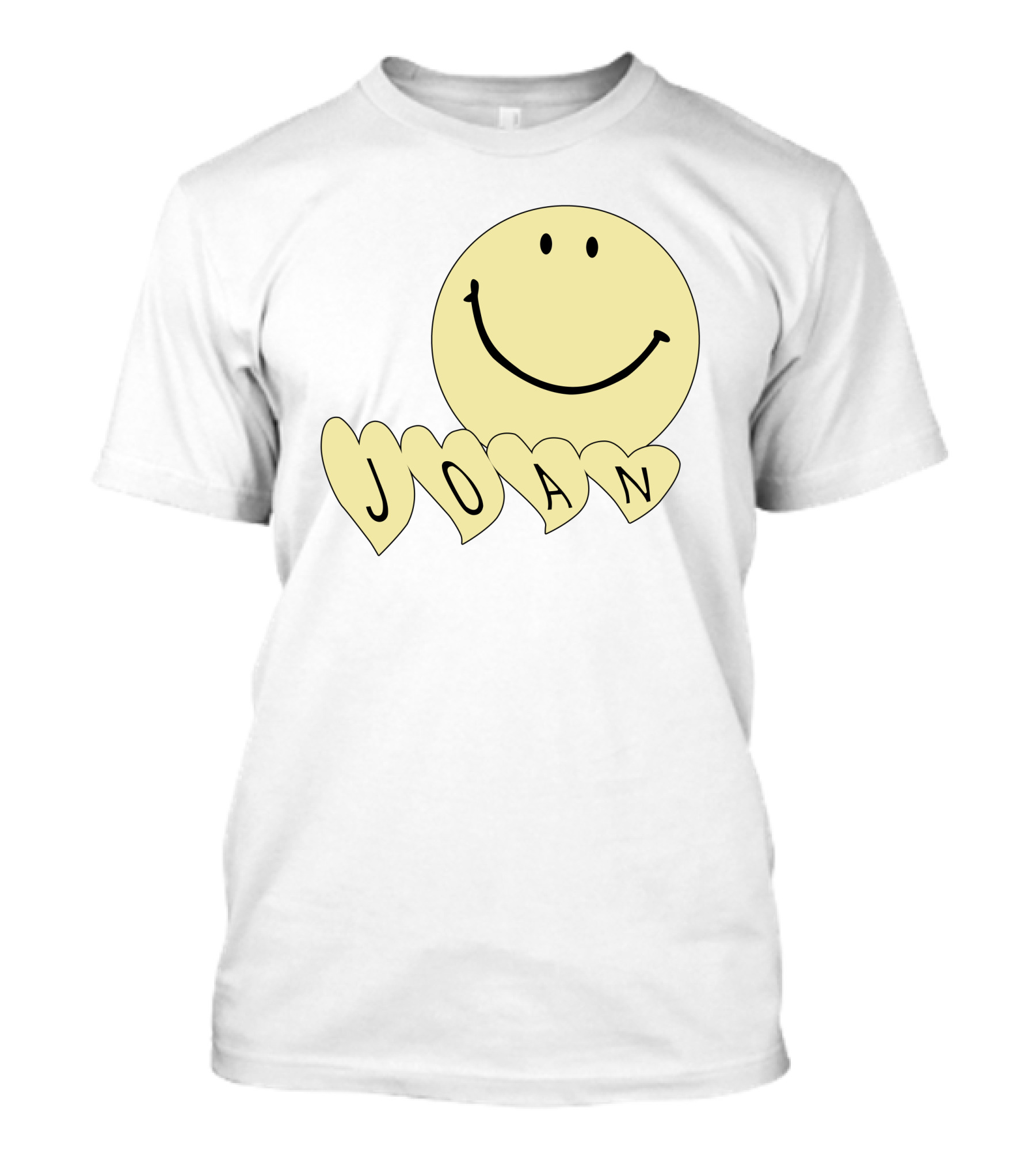 Songsbyjoan Happyhead Joan Smiley Face Heart Letters T-Shirt