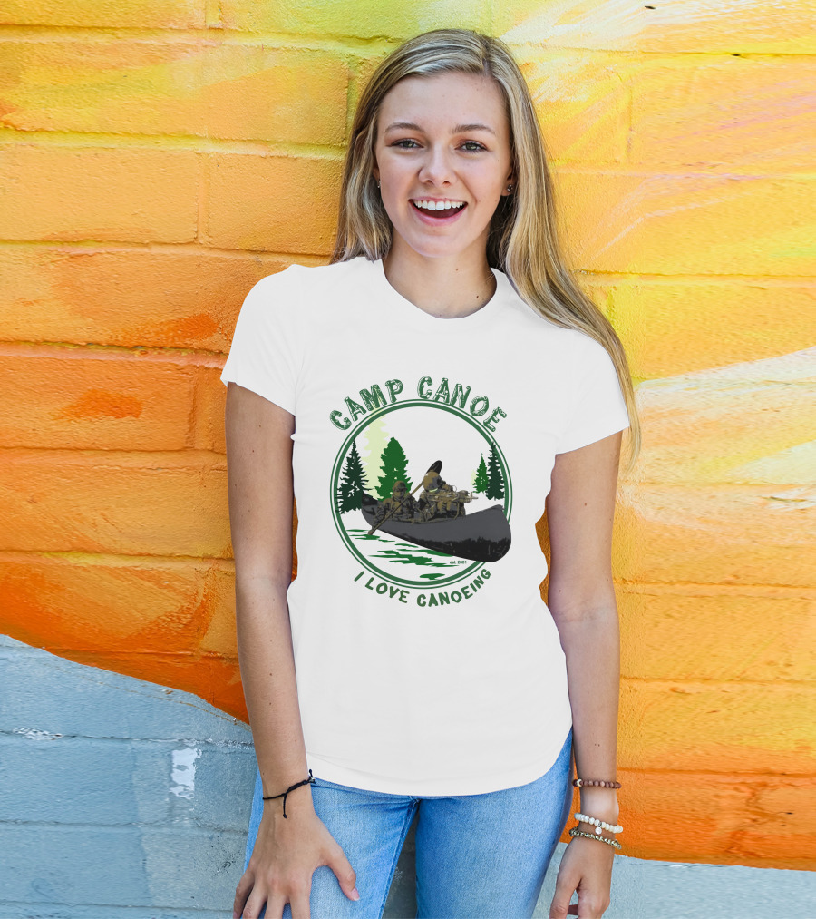 Camp Canoe I Love Canoeing Est. 2001 T-Shirt