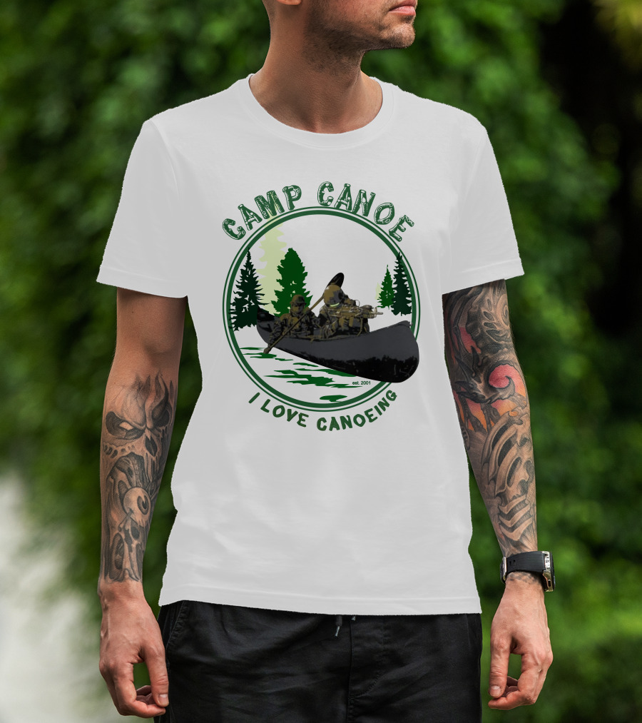 Camp Canoe I Love Canoeing Est. 2001 T-Shirt