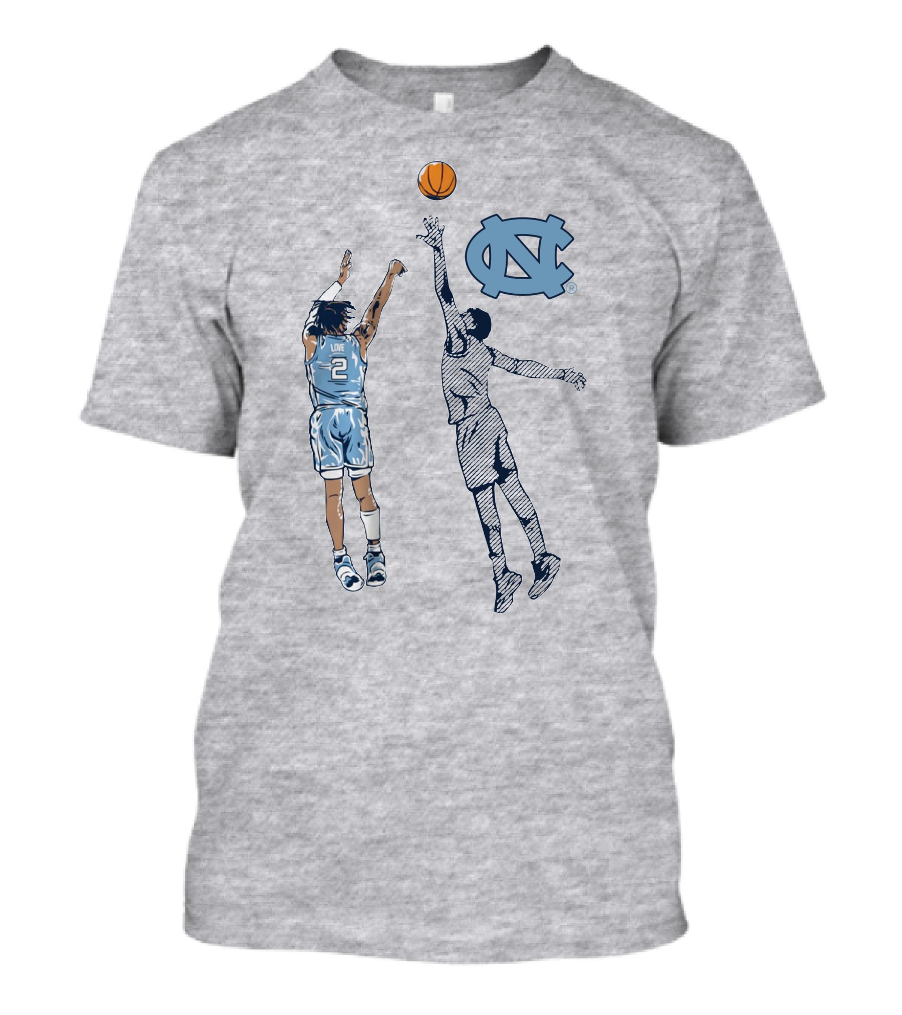 Caleb Love Nothing But Love UNC Basketball Jump Shot Iconic UNC T-Shirt