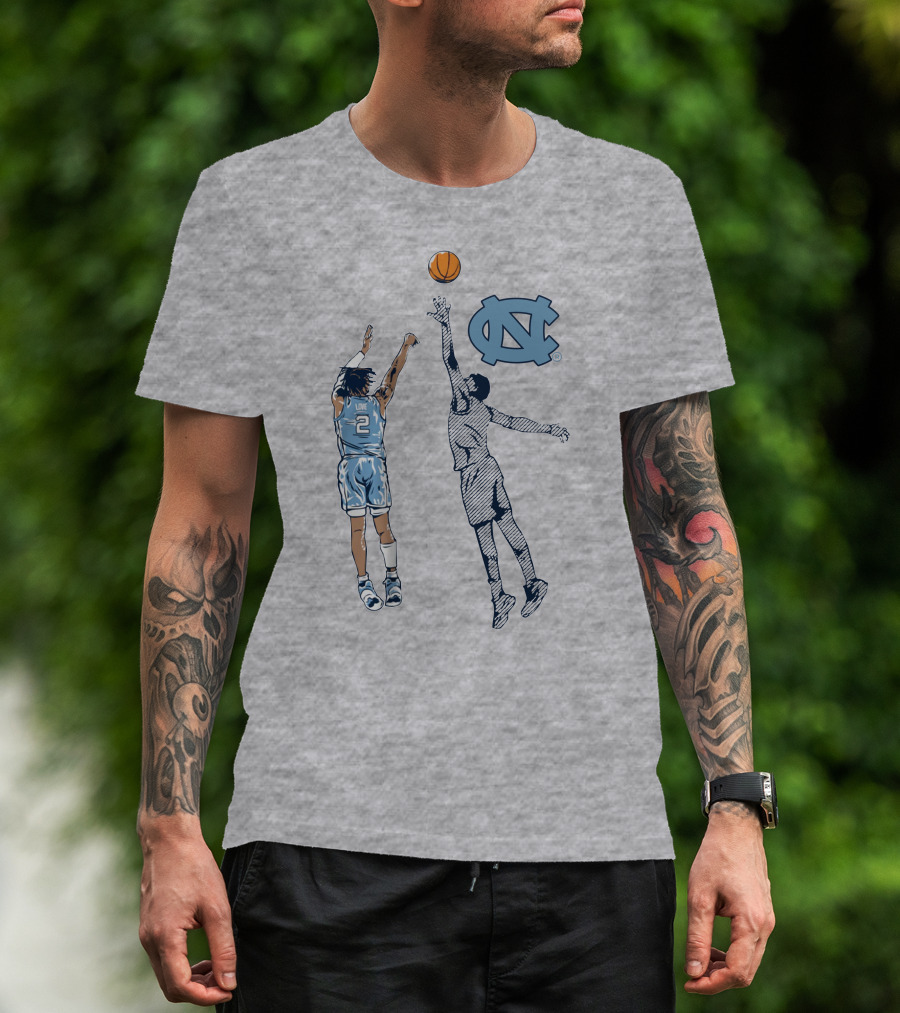Caleb Love Nothing But Love UNC Basketball Jump Shot Iconic UNC T-Shirt