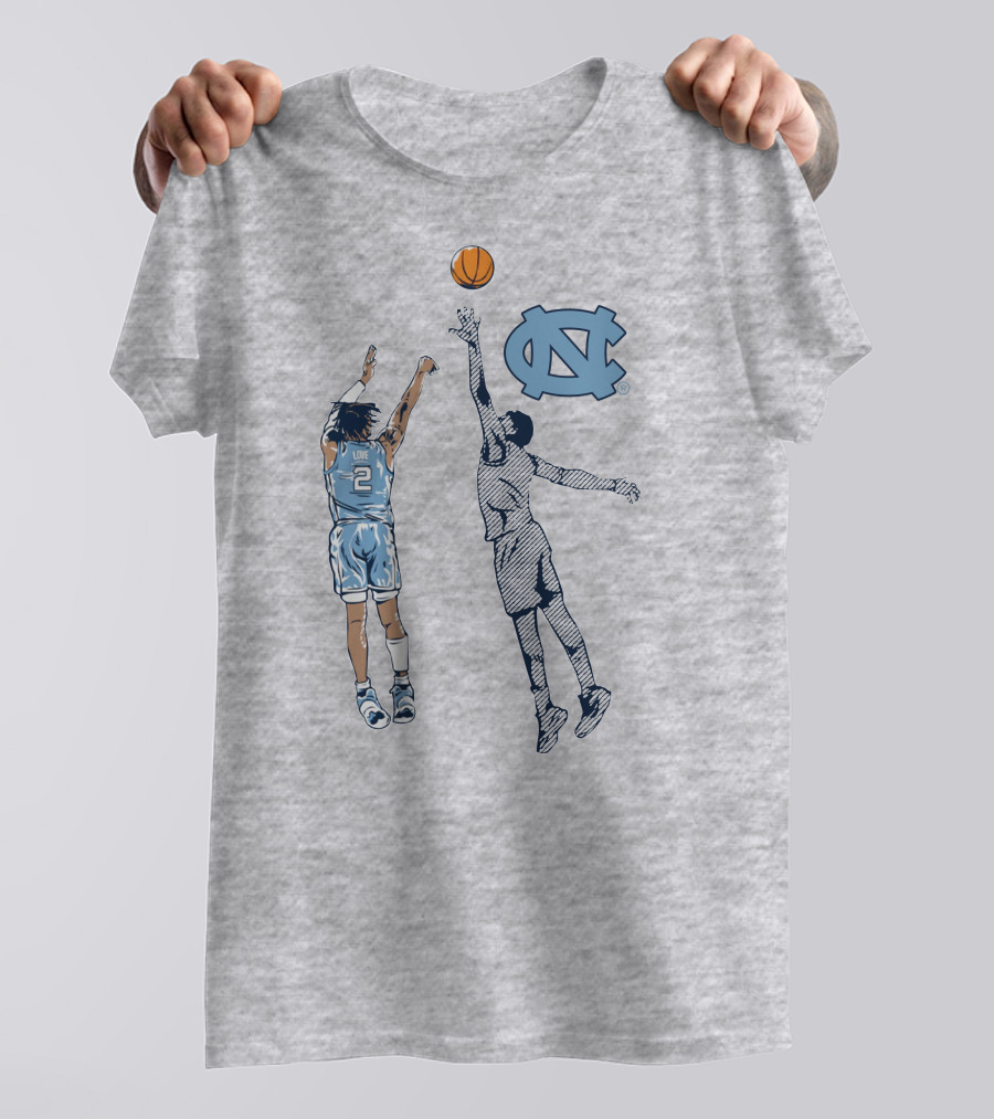 Caleb Love Nothing But Love UNC Basketball Jump Shot Iconic UNC T-Shirt