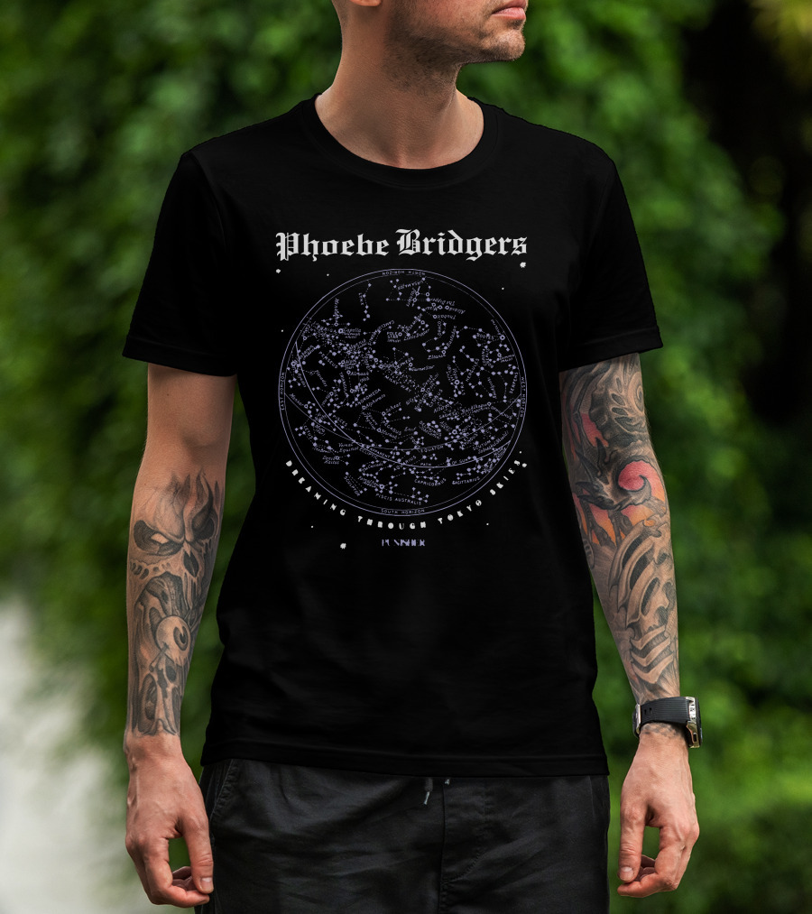 Phoebe Bridgers Cosmic Constellations Dreaming Through Tokyo Skies Fennec T-Shirt