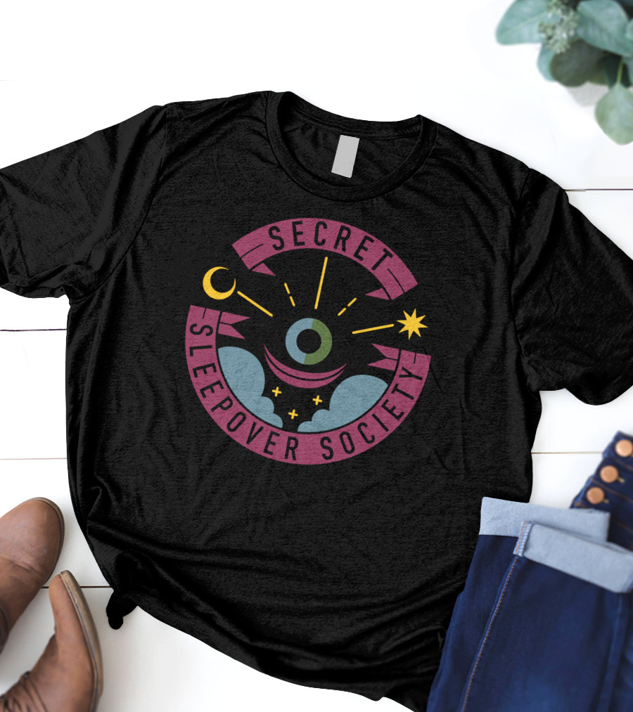 Secret Sleepover Society Jack Boucher Eye Moon Star Clouds T-Shirt