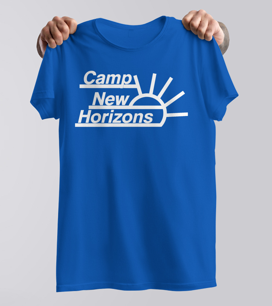 Camp New Horizons Camper Sunrise T-Shirt