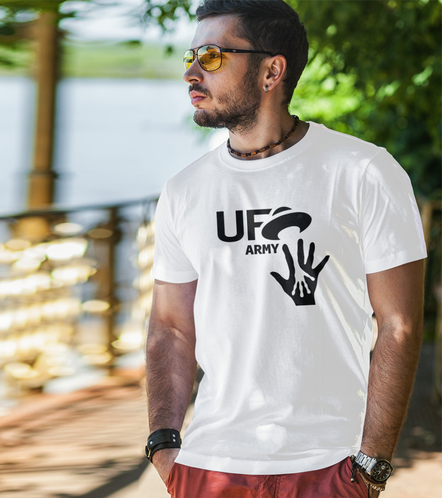 Ufo Army We Honking We Bonking Alien Hands T-Shirt