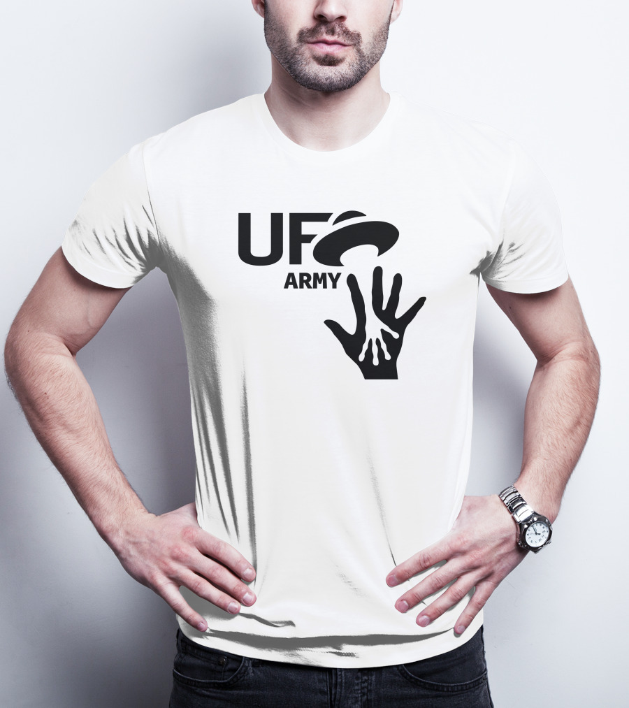 Ufo Army We Honking We Bonking Alien Hands T-Shirt
