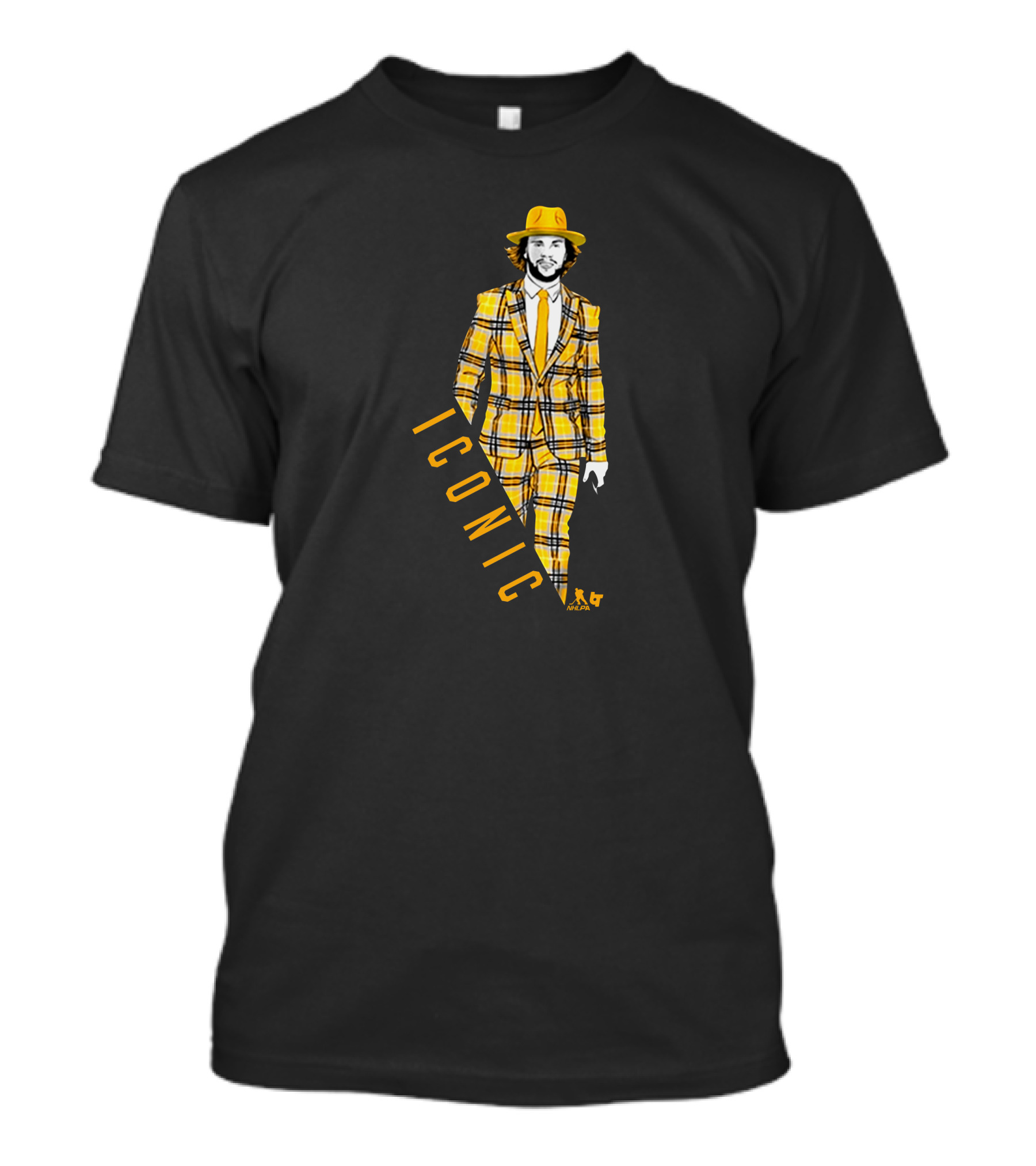 Proshop Store David Pastrnak Iconic Plaid Suit T-Shirt