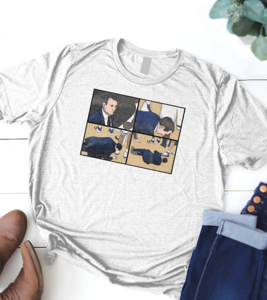 Coach Collapse Meme Comic Panel Sneaker Scene T-Shirt
