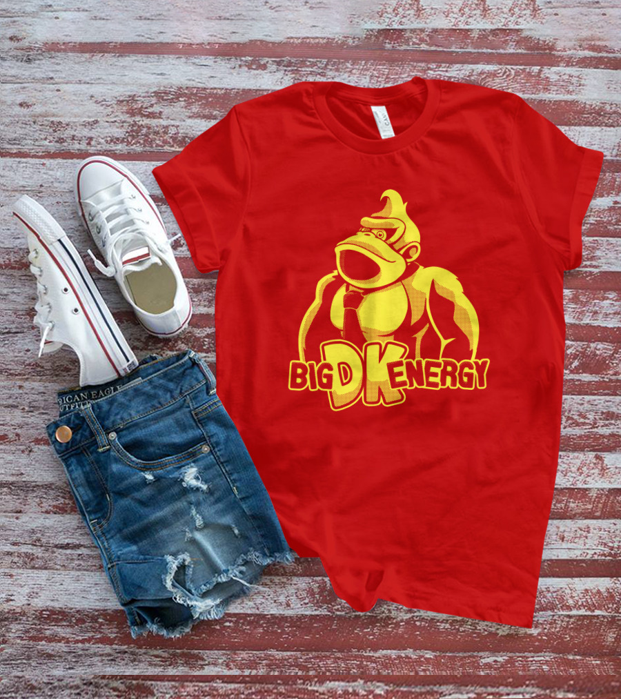 Punch Store Big DK Energy Gorilla Retro Gaming Inspired T-Shirt