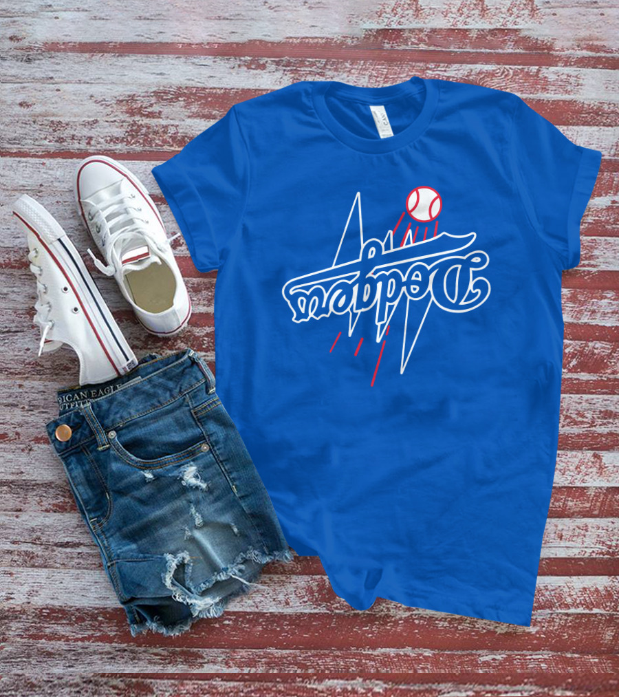 Dodgers Bolt Baseball T-Shirt