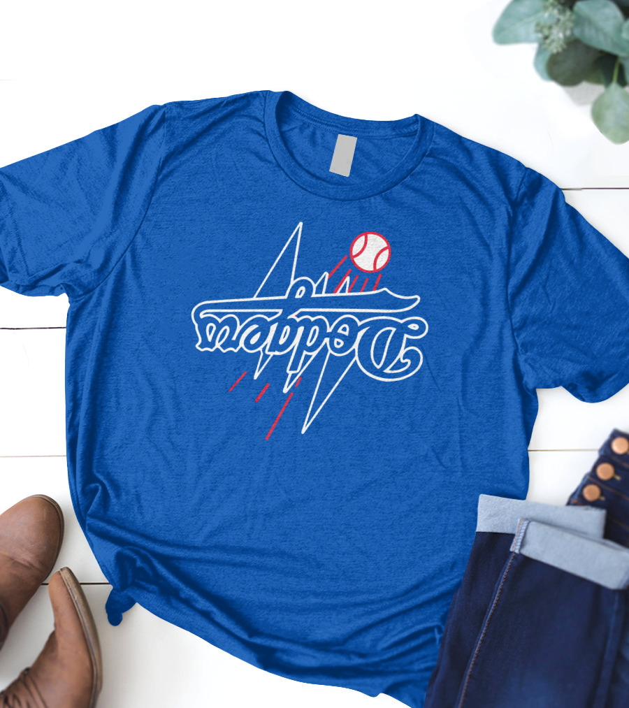 Dodgers Bolt Baseball T-Shirt