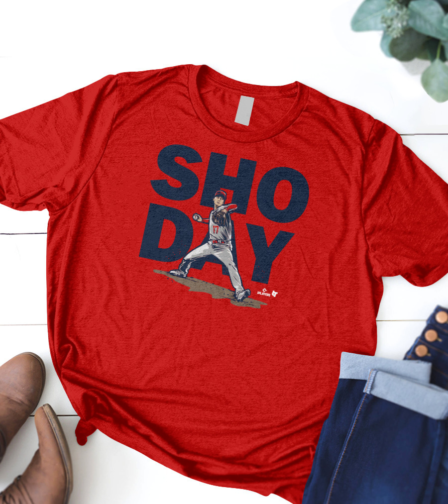 SHO DAY MLB Players Pitching Number 17 T-Shirt