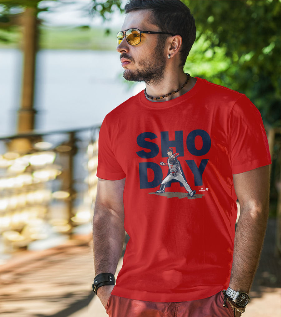 SHO DAY MLB Players Pitching Number 17 T-Shirt