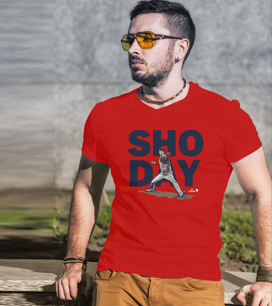 SHO DAY MLB Players Pitching Number 17 T-Shirt