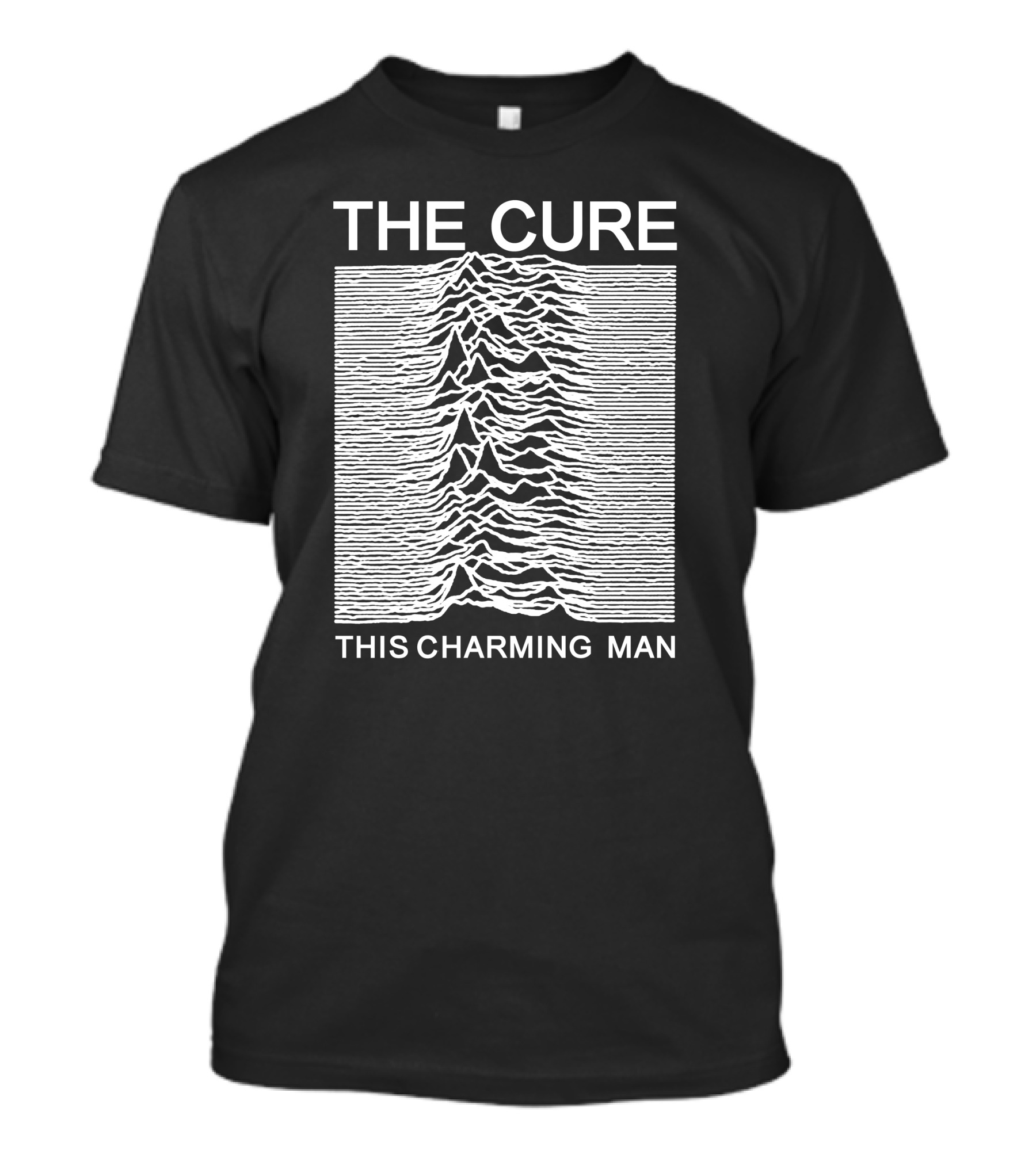 The Cure This Charming Man Joy Division Unknown Pleasures T-Shirt