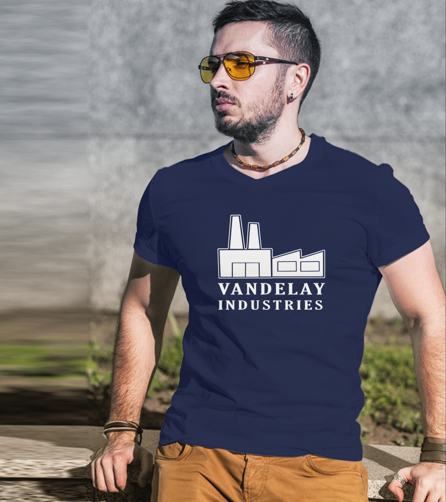 Seinfeldism Vandelay Industries Iconic Factory Logo Mashup The Vandelay T-Shirt