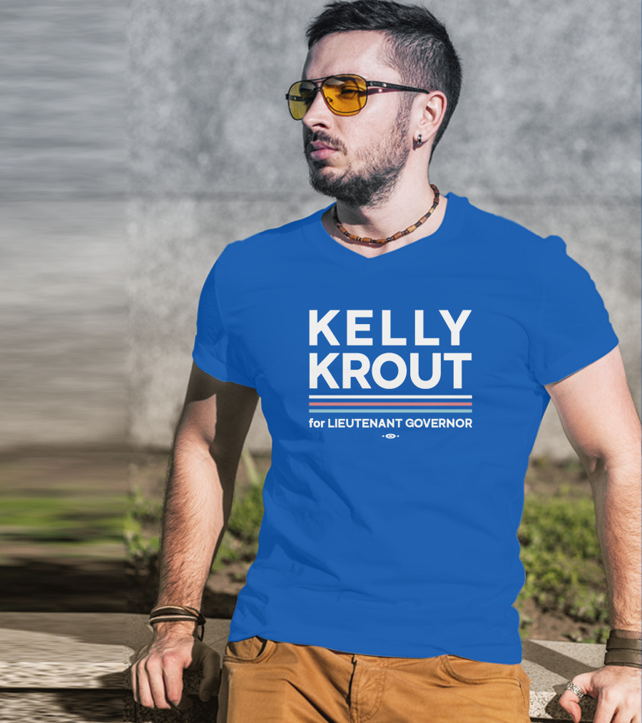 Kelly Krout For Lieutenant Governor Campaign Blue T-Shirt