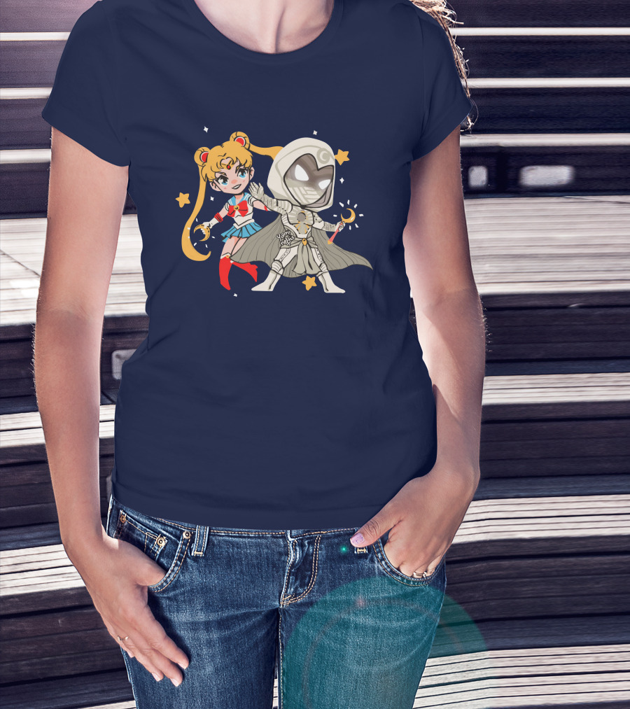 Gabi Sailor Moon Knight Yamineftis Crossover Fusion T-Shirt