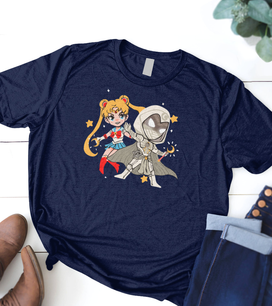 Gabi Sailor Moon Knight Yamineftis Crossover Fusion T-Shirt