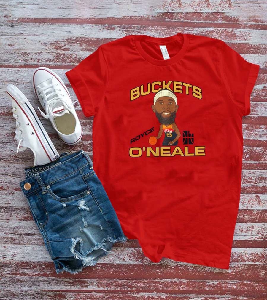 Jazzteam Royce O'Neale Buckets Utah Basketball T-Shirt