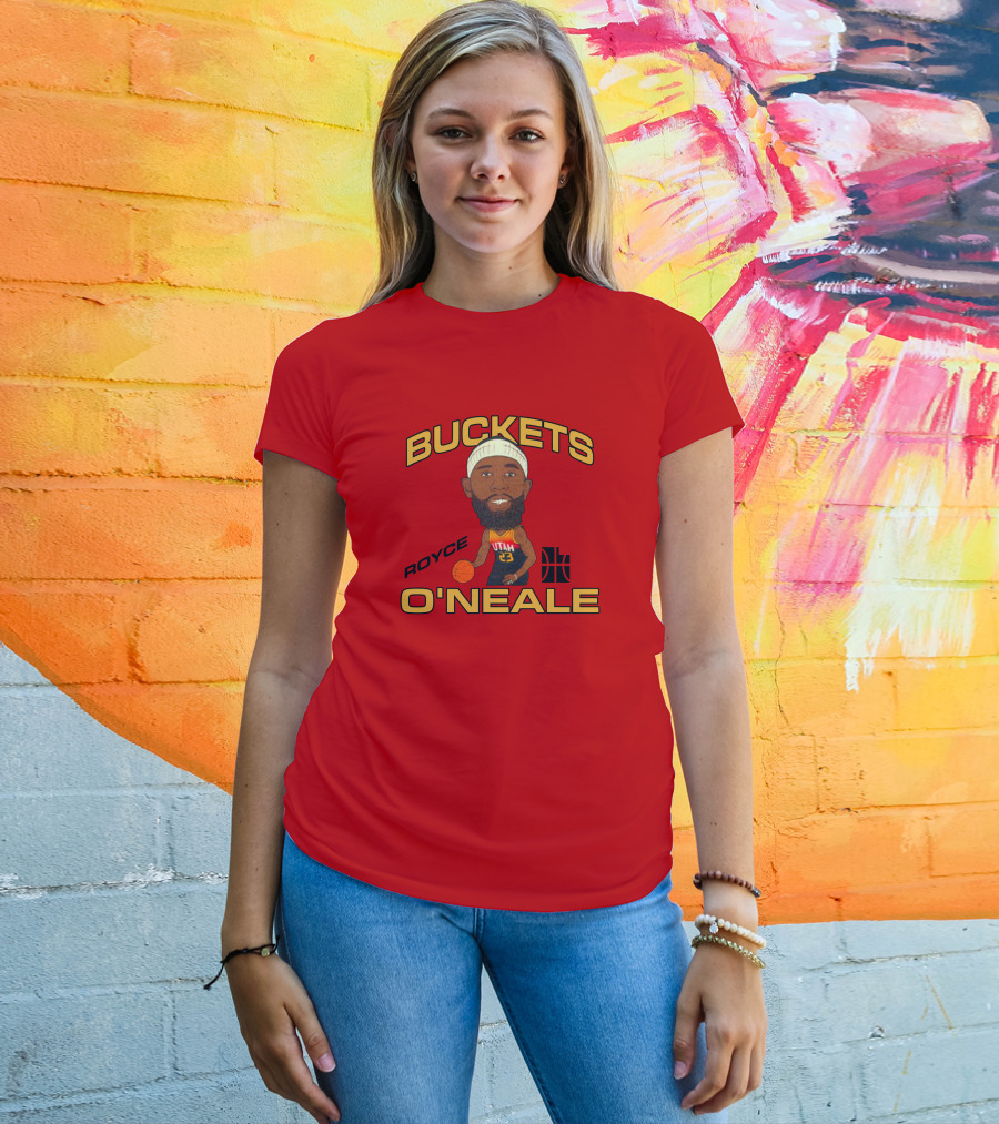 Jazzteam Royce O'Neale Buckets Utah Basketball T-Shirt