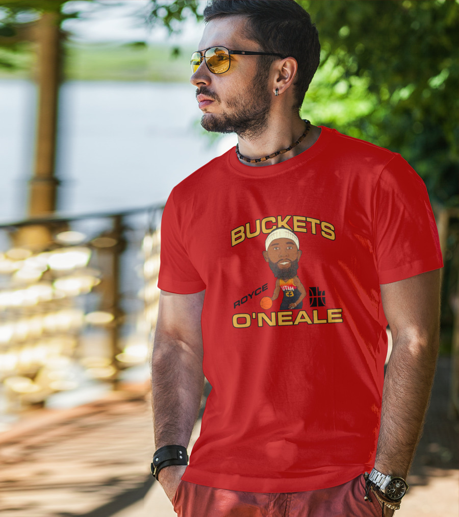 Jazzteam Royce O'Neale Buckets Utah Basketball T-Shirt