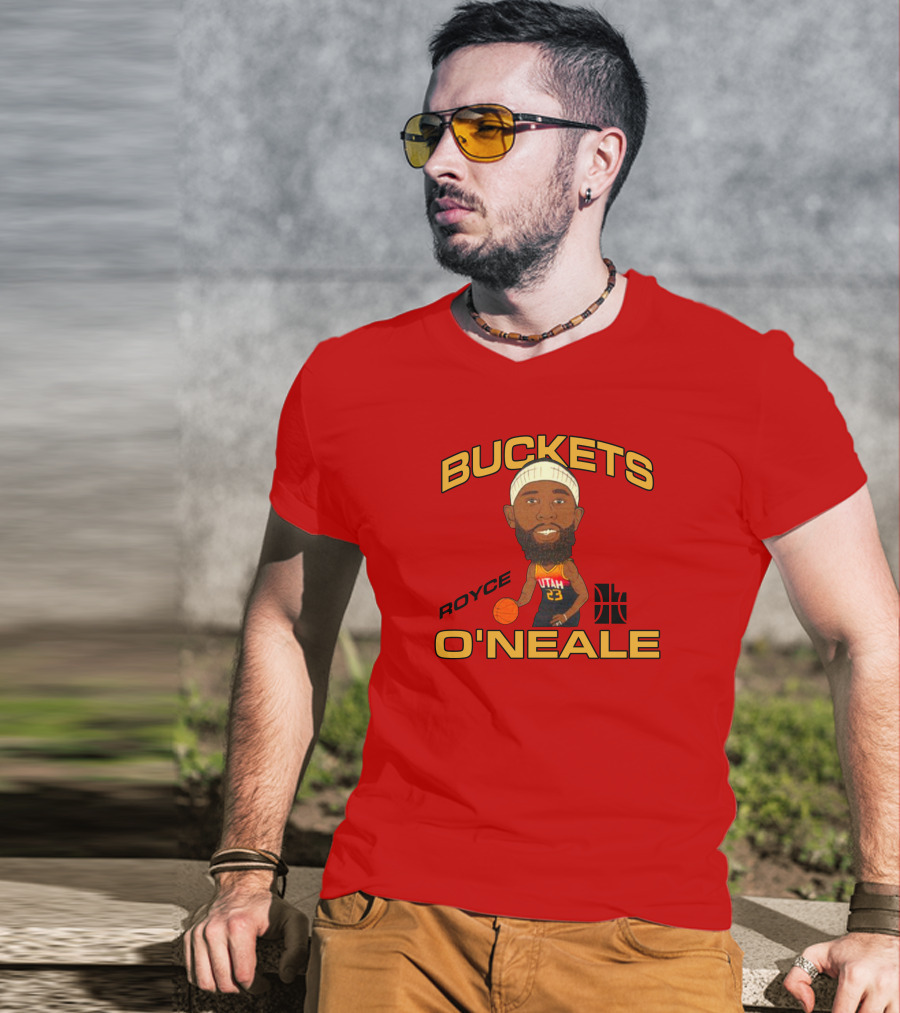 Jazzteam Royce O'Neale Buckets Utah Basketball T-Shirt