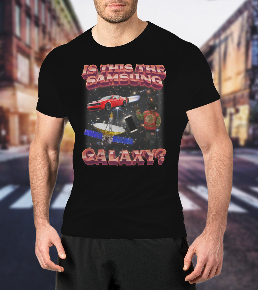 Is This The Samsung Galaxy Red Car Space Satellite Phone T-Shirt