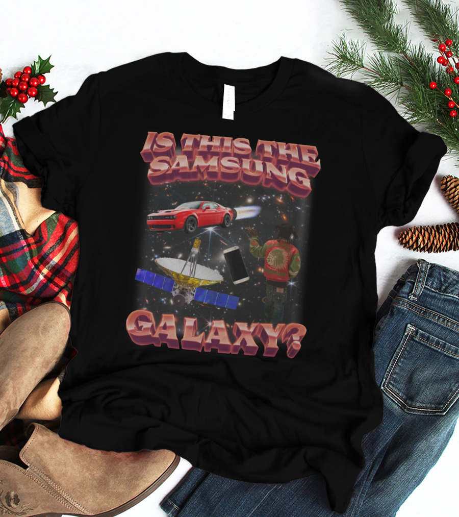 Is This The Samsung Galaxy Red Car Space Satellite Phone T-Shirt