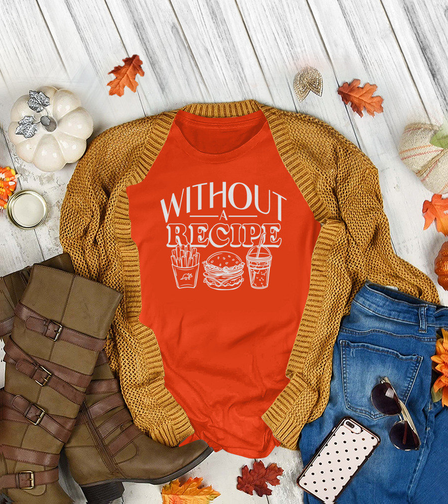 Without A Recipe The Try Guys Merch Burger Fries Drink T-Shirt
