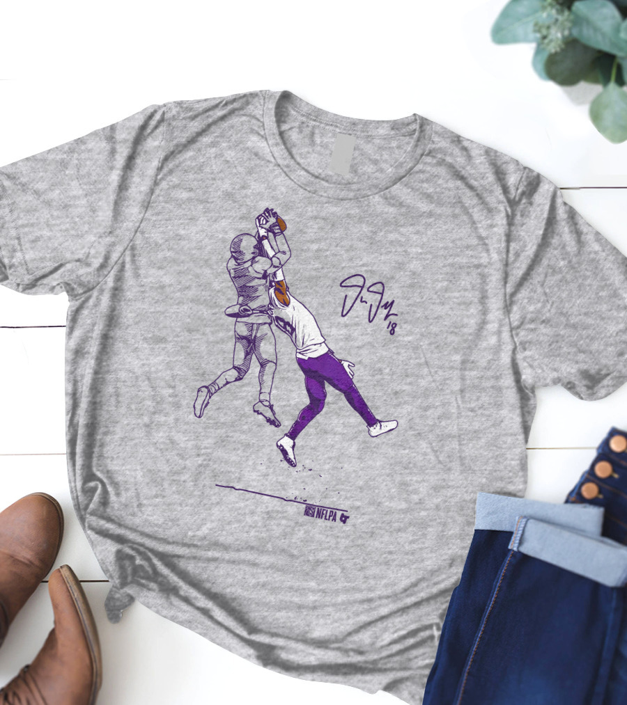 Justin Jefferson NFLPA Signature Catch Moment T-Shirt