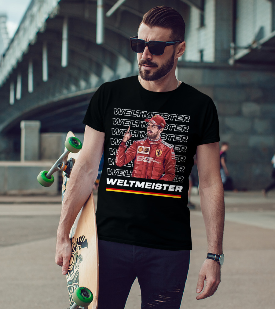 Weltmeister Ferrari Champion Danke Seb T-Shirt